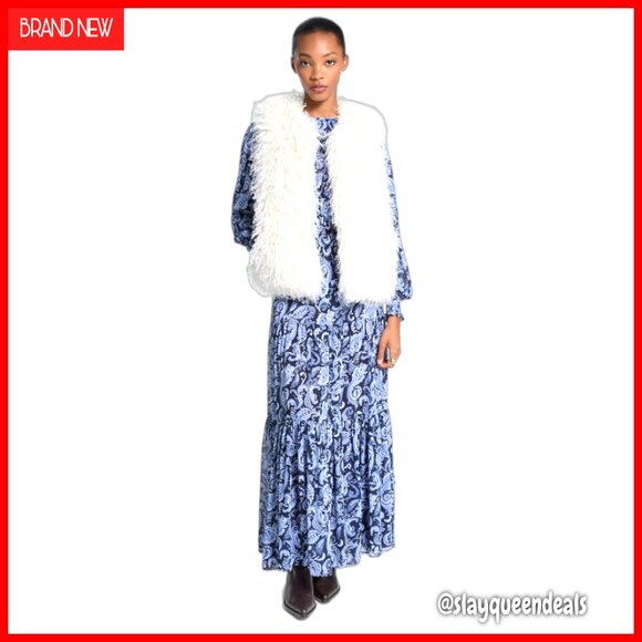 Faux Fur Vest Relaxed Fit Plush Layering Piece with Pockets